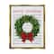Stupell Industries Merry Christmas Song Wreath Framed Floater Canvas Wall Art